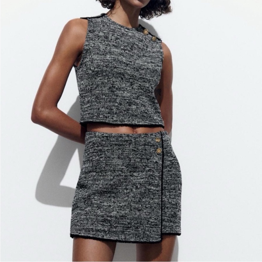 Zara knit top & skirt M/L